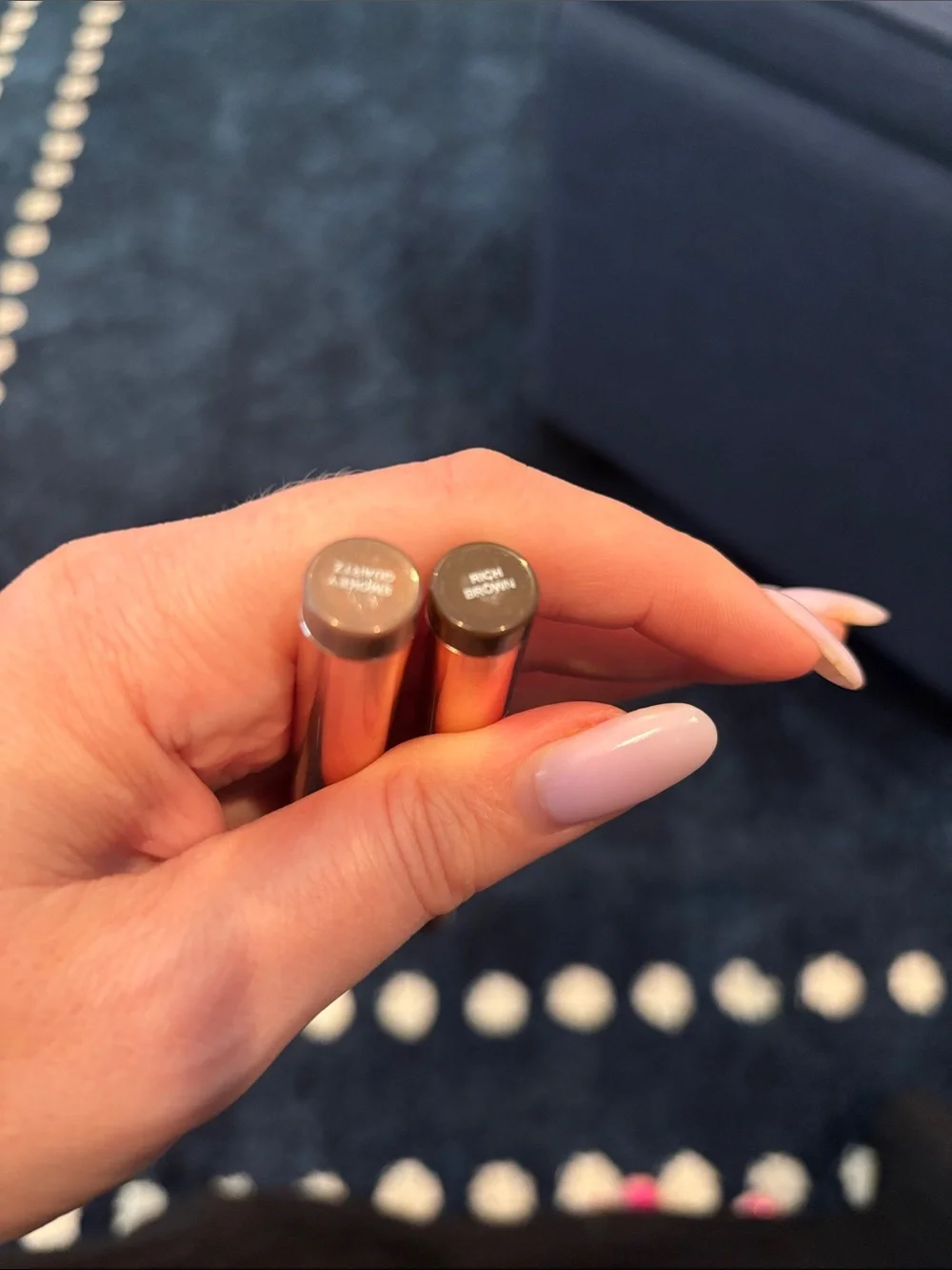 Trish McEvoy 24-Hour Eye Shadow and Liner — Rich Brown and Smokey Quartz